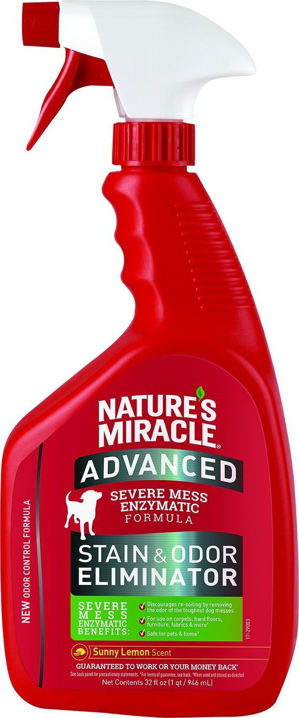 Natures Miracle: Advanced Stain & Odor Eliminator - Lemon Scent for Dogs (946ml)
