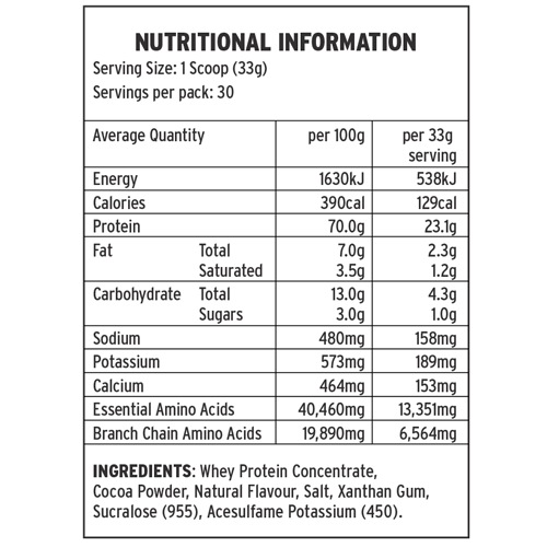 EatMe Premium 100% Whey Protein - Chocolate - 1kg