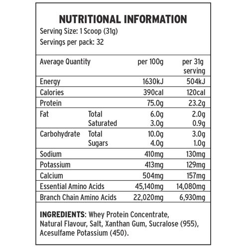EatMe Premium 100% Whey Protein - Vanilla - 1kg