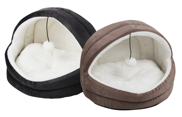 Pawise: Cat Igloo Bed - Gray