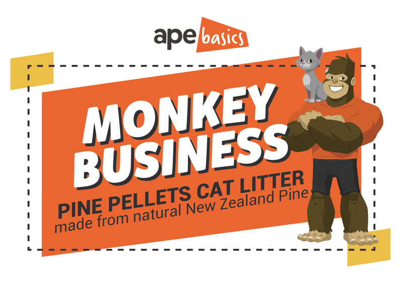Monkey Business Cat Litter - Pine Pellets (20L)