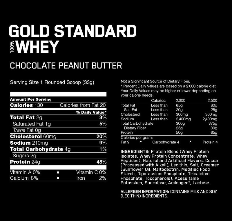 Optimum Nutrition Gold Standard 100% Whey - Chocolate Peanut Butter (2.27kg)