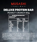 Musashi: Deluxe High Protein Bar - Peanut Crunch (12x60g)