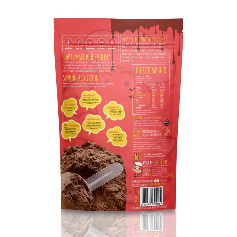 Macro Mike Plant Protein Powder - Chocolate Peanut Butter (1kg)