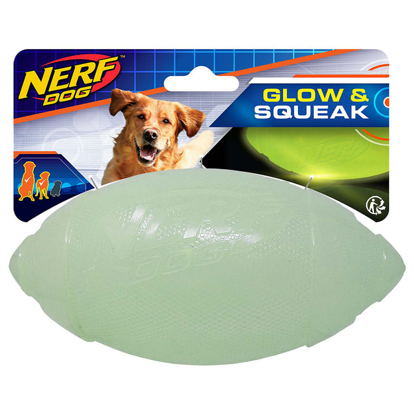 Nerf Dog Glow & Squeak Classic Football