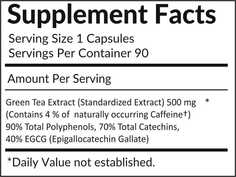 Grenera Green Tea Extract Capsules (90 Caps)