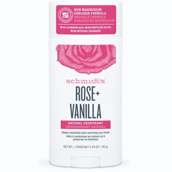 Schmidt's: Deodorant Stick - Rose Vanilla (75g)