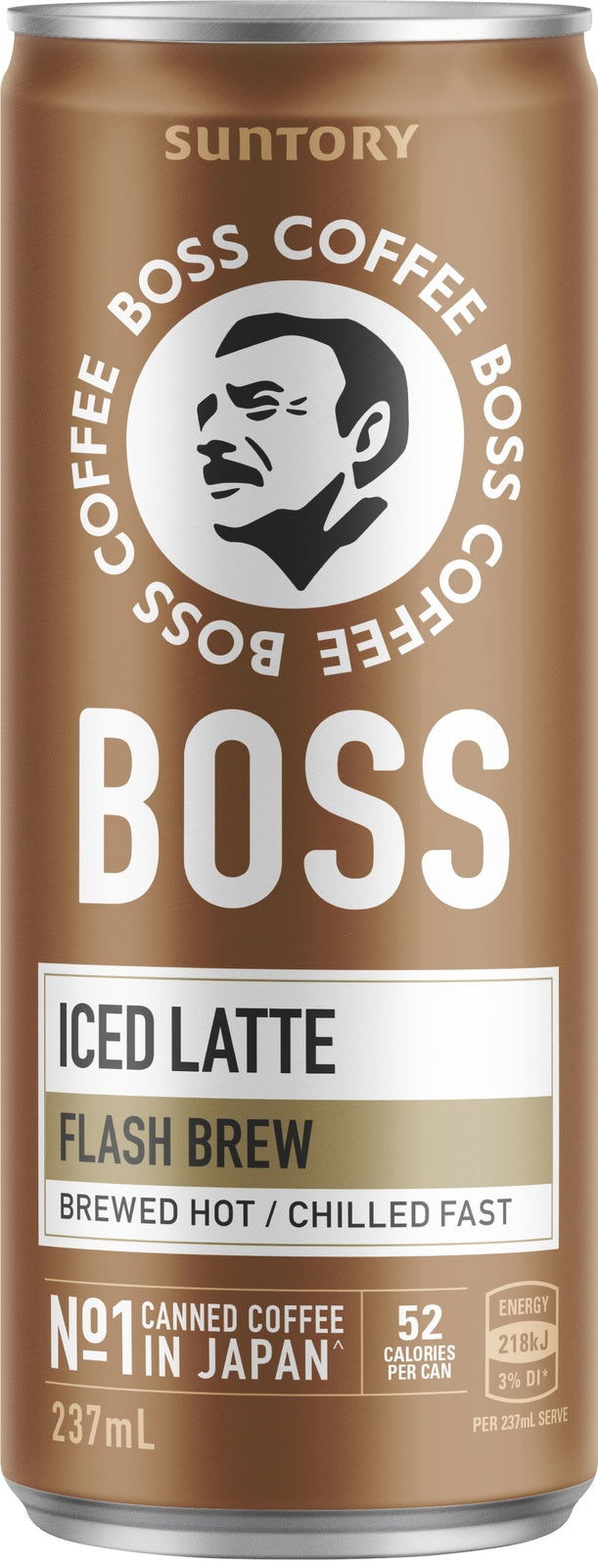 Suntory Boss Coffee Latte - 237ml (12 Pack)