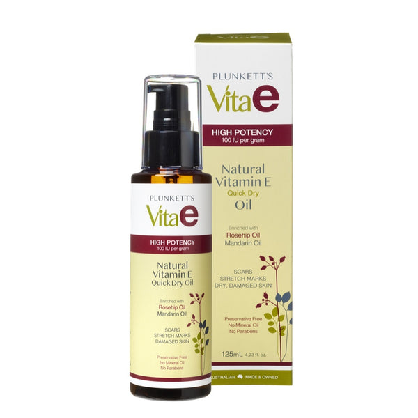 Plunkett's: Vita E Pure Vitamin E Quick Dry Oil (125ml)