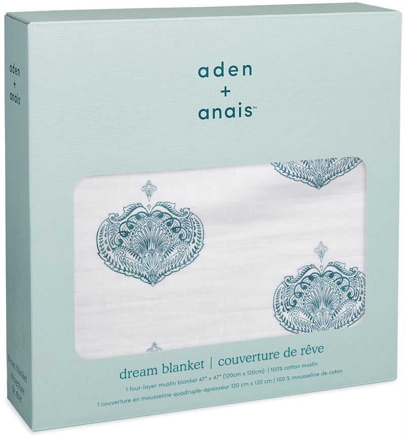 Aden + Anais: Dream Blanket - Paisely Teal