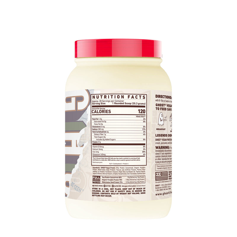 Ghost: Vegan Protein - (989g) Peanut Butter Cereal Milk