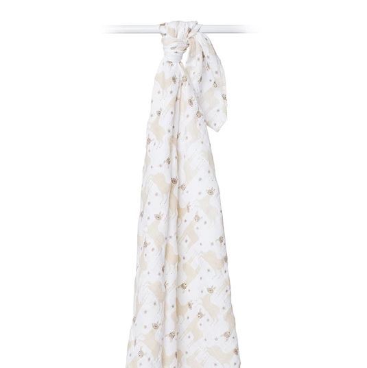 Lulujo: Muslin Cotton Swaddle - Modern Llama