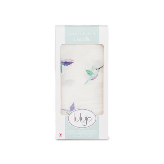 Lulujo: Muslin Bamboo Swaddle - Hummingbird