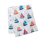 Lulujo: Muslin Cotton Swaddle - Sailboat