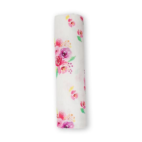 Lulujo: Muslin Bamboo Swaddle - Poises