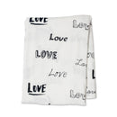 Lulujo: Muslin Bamboo Swaddle - Love