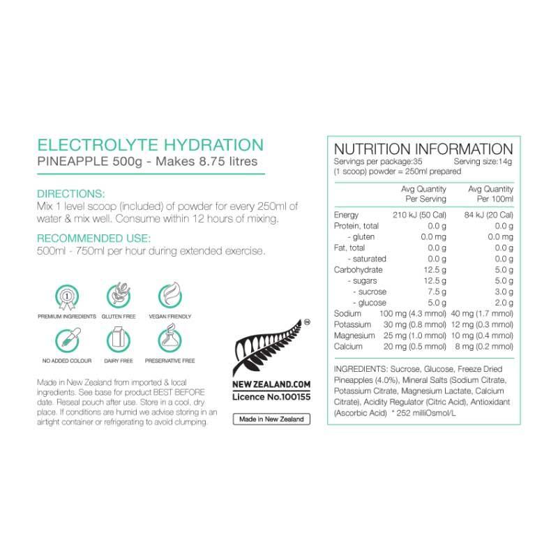 PURE Electrolyte Hydration Pouch - Pineapple (500g)