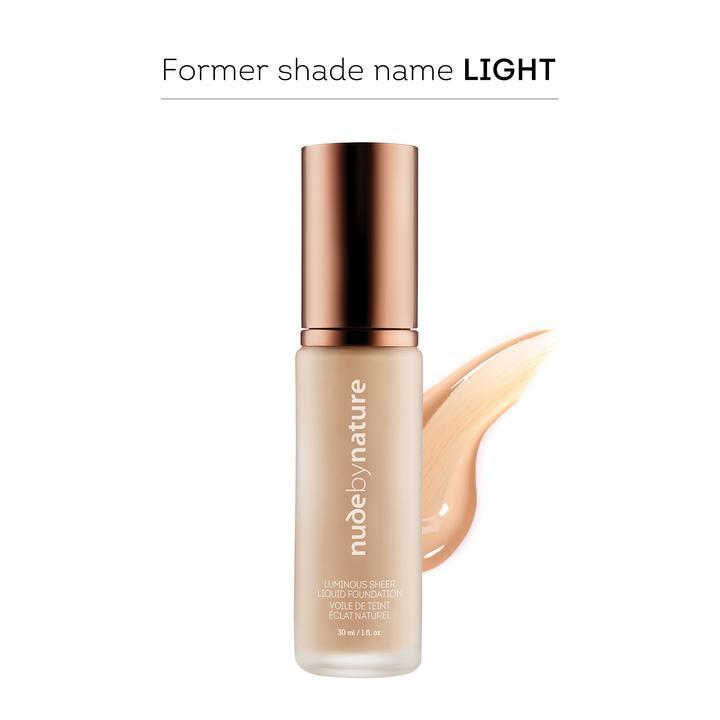 Nude by Nature Luminous Sheer Liquid Foundation N1 - Shell Beige