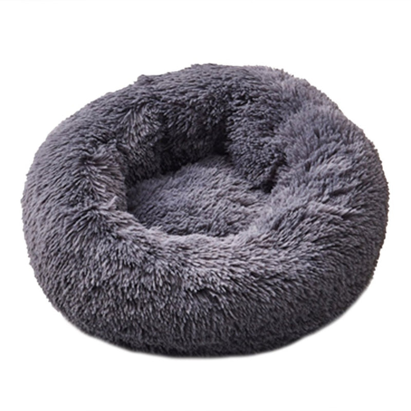 Ape Basics: Plush Round Pet Bed - Dark Gray (Small, 50cm)
