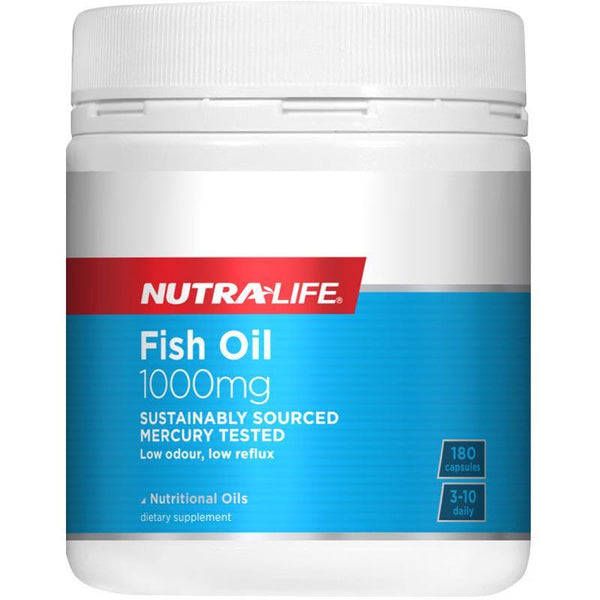 Nutra Life: Fish Oil 1000mg Caps (180s)