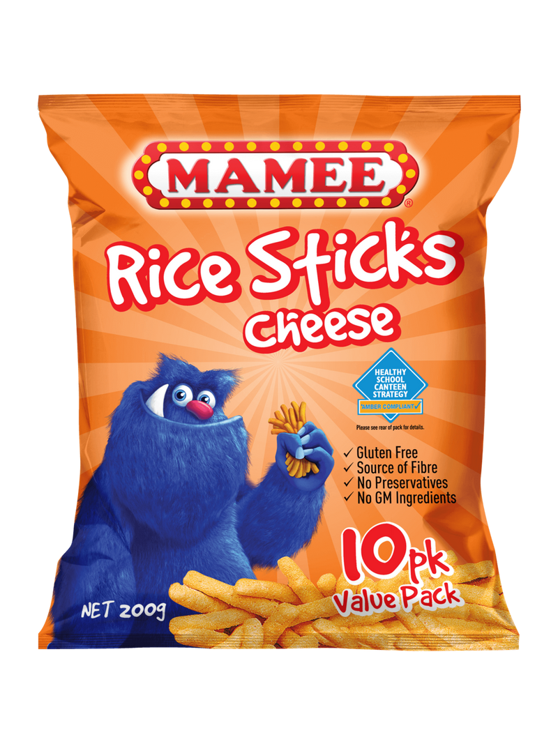 Mamee Rice Sticks - Cheese 200g (4 Pack)