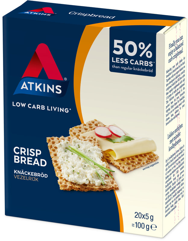 Atkins Low Carb Crispbread 100g (6 Box Value Pack)