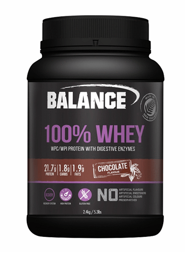 Balance 100% Whey Protein Powder - Chocolate (2kg)