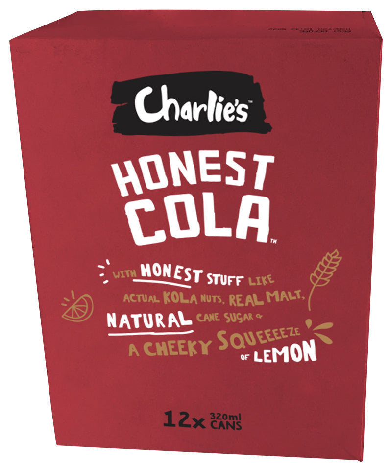 Charlie’s Straight Up Cola 320ml (12 Pack) (Pack of 12)