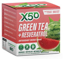 X50: Green Tea + Resveratrol - Watermelon (60 Sachets)