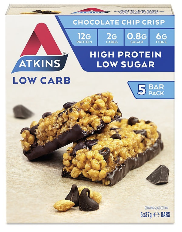 Atkins: Day Break Bars - Chocolate Chip Crisp (37g) x 5