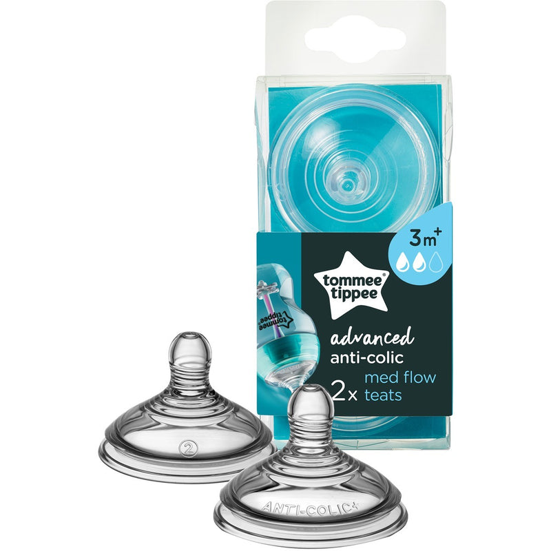 Tommee Tippee: Advance Anti-Colic Teats - Med Flow (2 Pack)