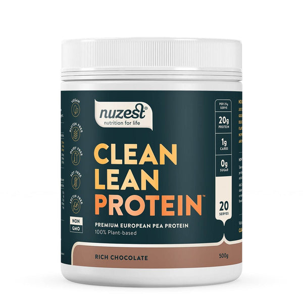 Nuzest Clean Lean Plant Based Protein Powder - Rich Chocolate (500g)