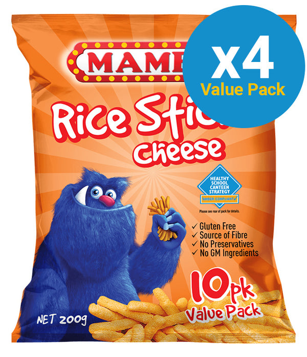 Mamee Rice Sticks - Cheese 200g (4 Pack)