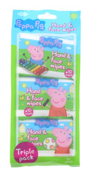 Peppa Pig Hand & Face Wipes 10's 3 Pack