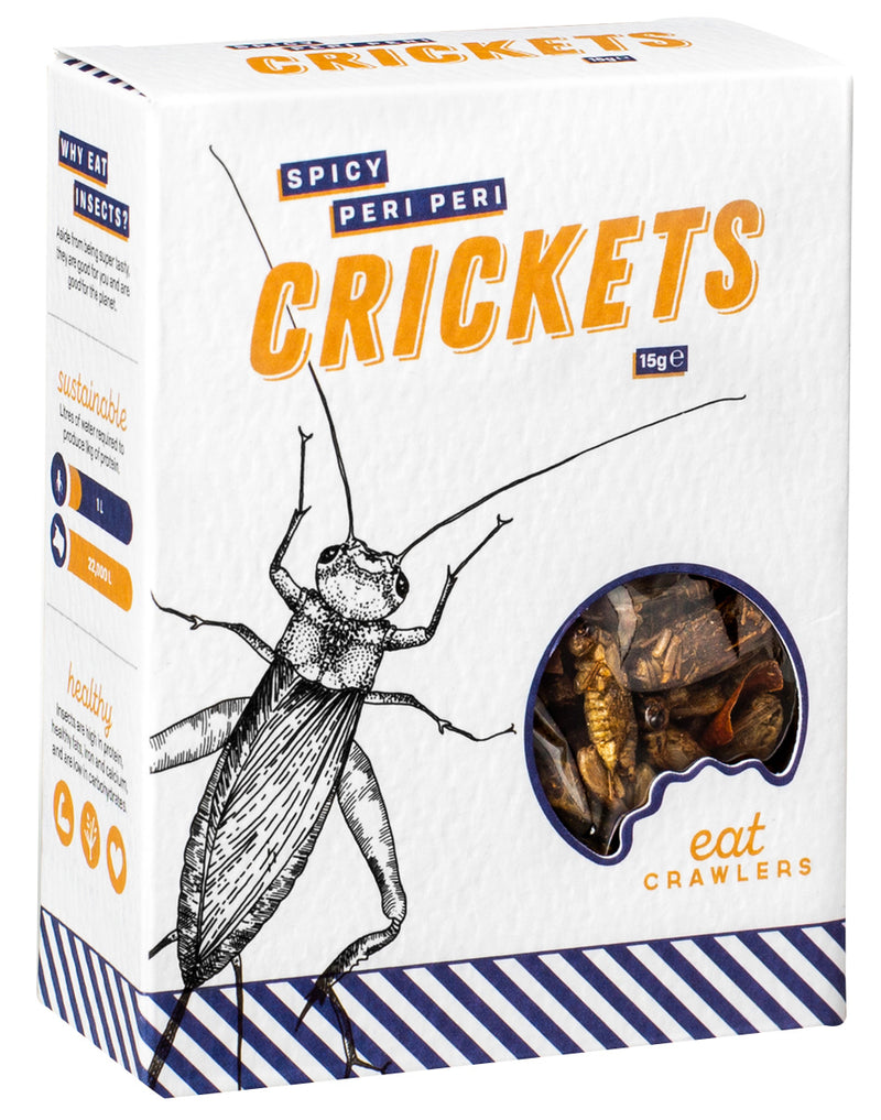 Eat Crawlers: Spicy Peri Peri Crickets (15g)