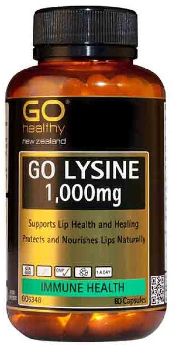 Go Healthy: GO Lysine 1000mg (60 Capsules)