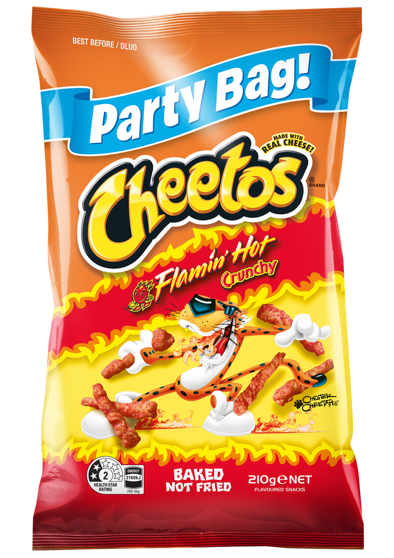 Cheetos Crunchy Flamin' Hot - 210g (12 Pack)