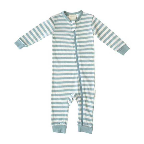 Woolbabe: Merino/Organic Cotton PJ Suit - Tide (2 years)