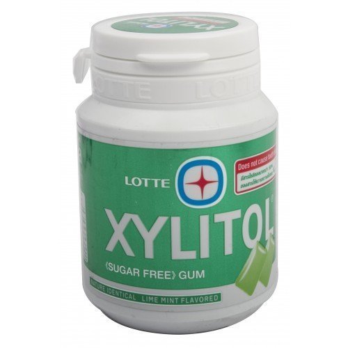 Lotte Xylitol Lime Mint Sugar Free Chewing Gum - 58g (6 Pack)