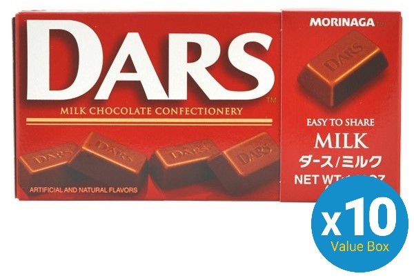 Morinaga Dars Milk Chocolate 47g 10pk (10 Pack)