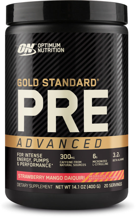 Optimum Nutrition Gold Standard Pre-Advanced - Strawberry Mango Daiquiri (400g)