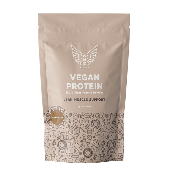 NZ Muscle: Vegan Protein 1KG - Chocolate