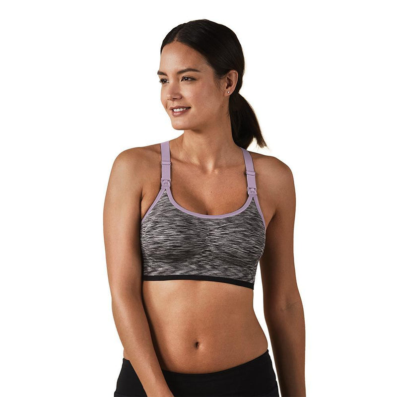 Bravado: Body Silk Seamless Rhythm Nursing Bra - Black Spacedye (Small)