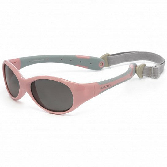 Koolsun: Flex Baby Sunglasses - Pink Sorbet (0-3 Years) in Grey/Pink