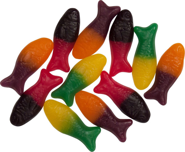 Rainbow Confectionery Colourful Fish Lollies Bulk Bag 1kg