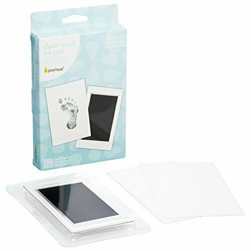 Pearhead: Newborn Baby Handprint/Footprint Ink Pad - Black