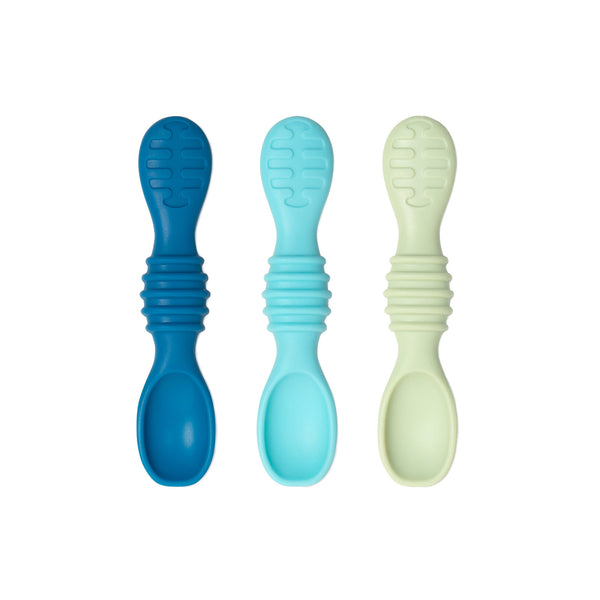 Bumkins: Silicone Dipping Spoon - Gumdrop Blue (3pk)
