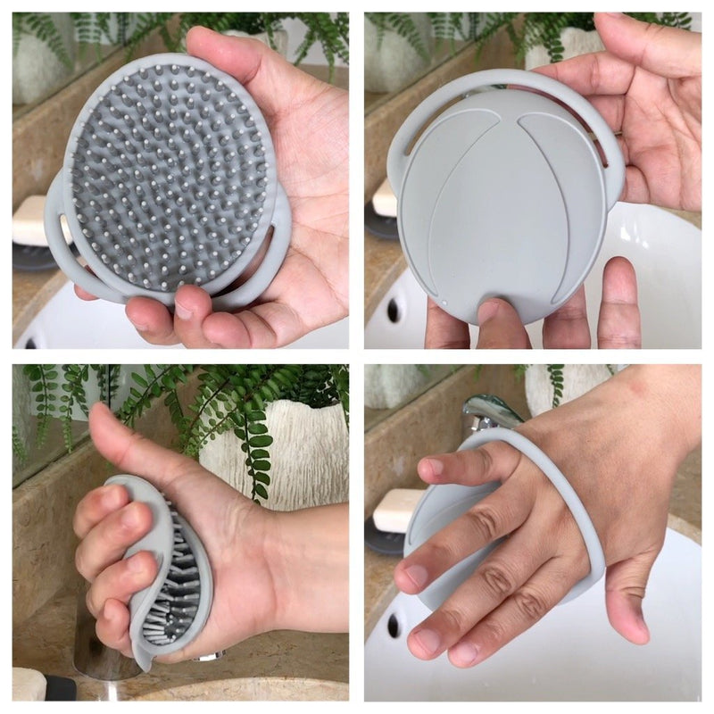 Haakaa: Silicone Shampoo Hair Brush - Grey
