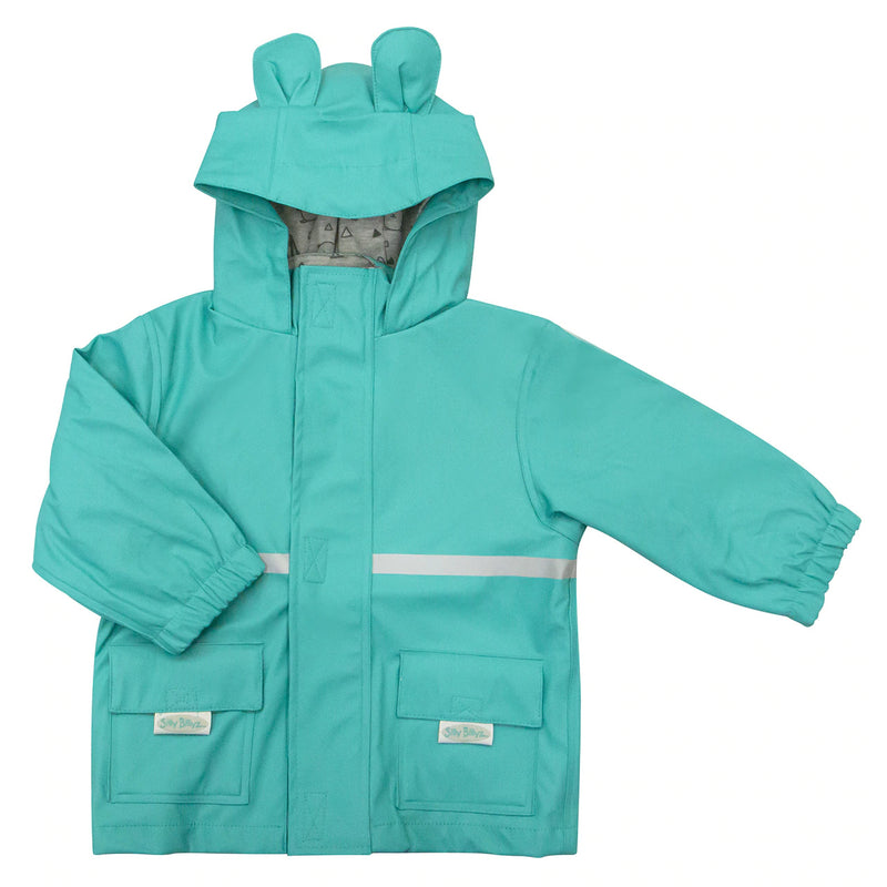 Silly Billyz: Waterproof Jacket - Aqua Bear Hood (4-5 Years)