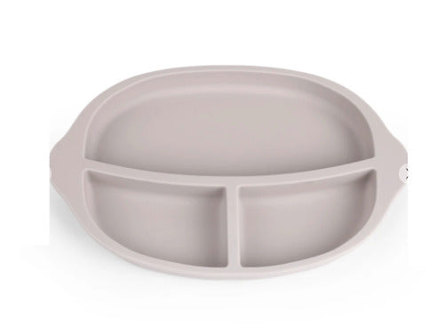 Haakaa: Silicone Divided Plate - Suva Grey